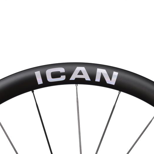 ICAN Aeris 40 disc carbone spoke wheelset 45T ratchet