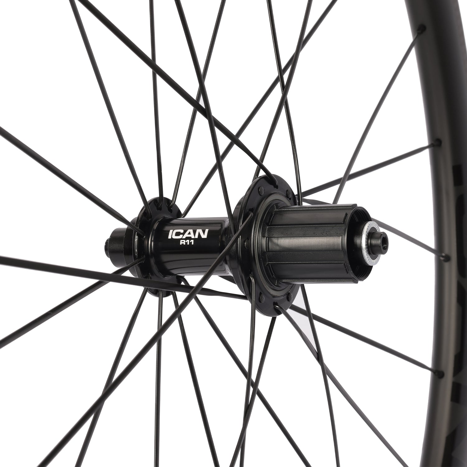ICAN Alpha 40 pro rim brake carbon wheels R11 hub