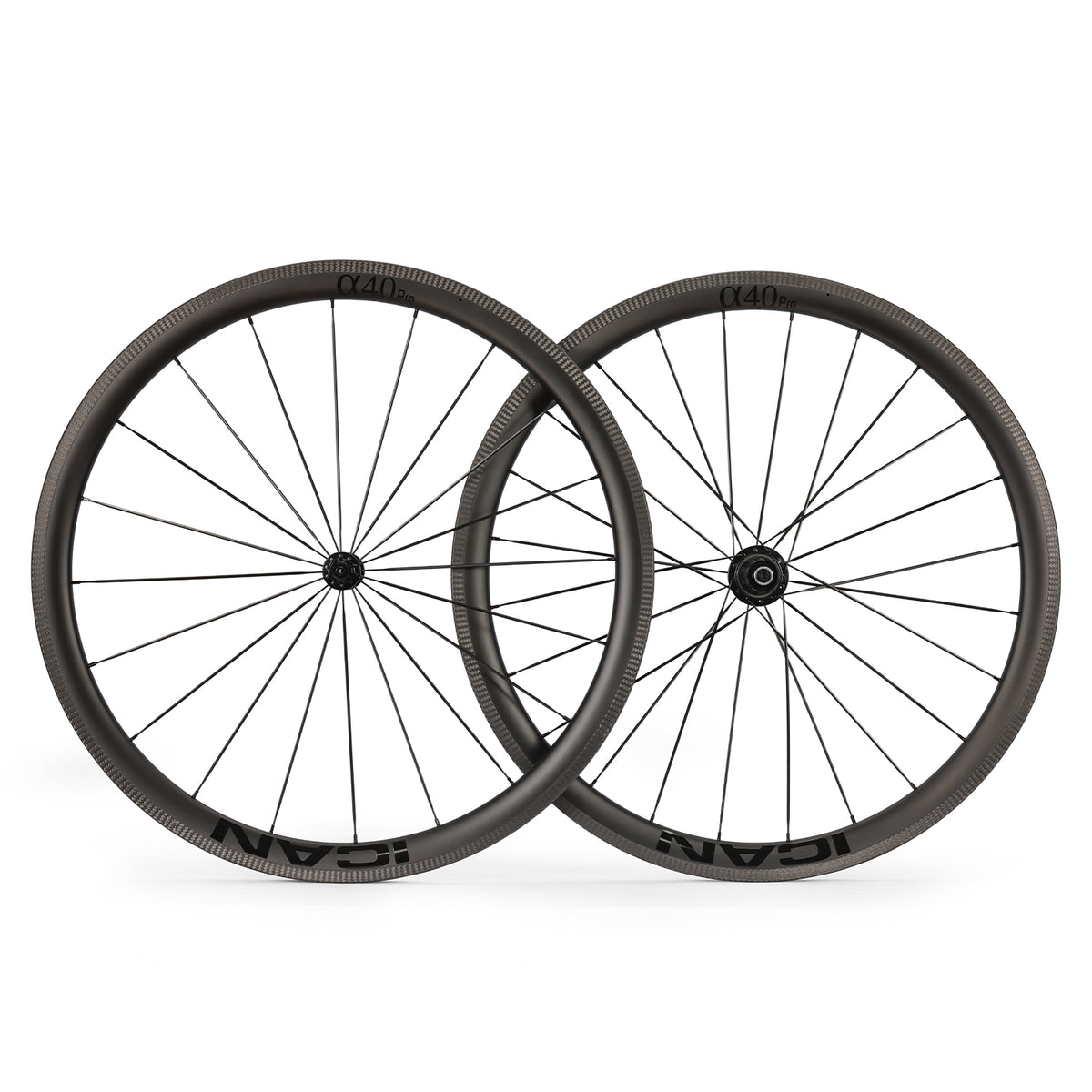 ICAN Alpha 40 pro rim brake carbon wheels R11 hub
