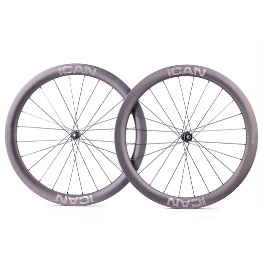 ICAN G27 SL gravel wheels with 45T ratchet system DT Swiss hubs