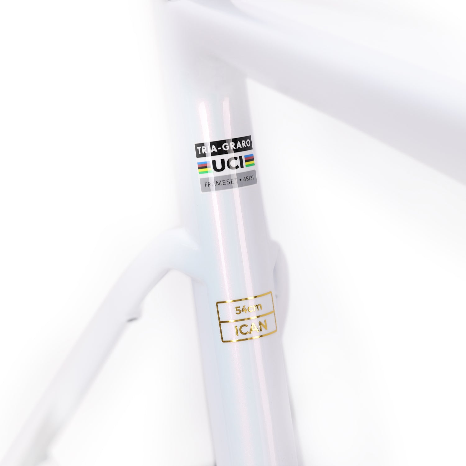 ICAN Graro UCI gravel bike frame without bolts 0mm offset seat post