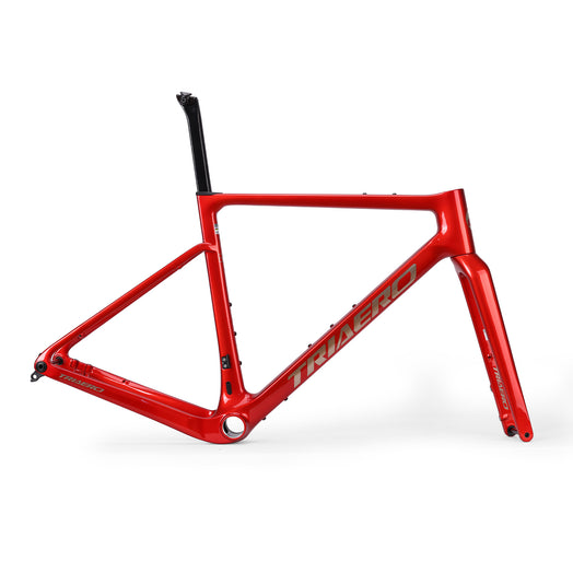 ICAN Graro UCI gravel bike frame without bolts 0mm offset seat post